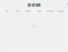 Tablet Screenshot of justgotmade.com